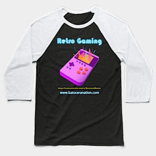 Retro Gamer Logo 21 Baseball T-Shirt